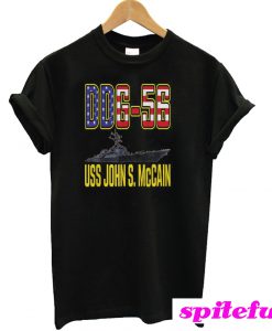 4th Of July, USS John McCain, DDG-56 T-Shirt