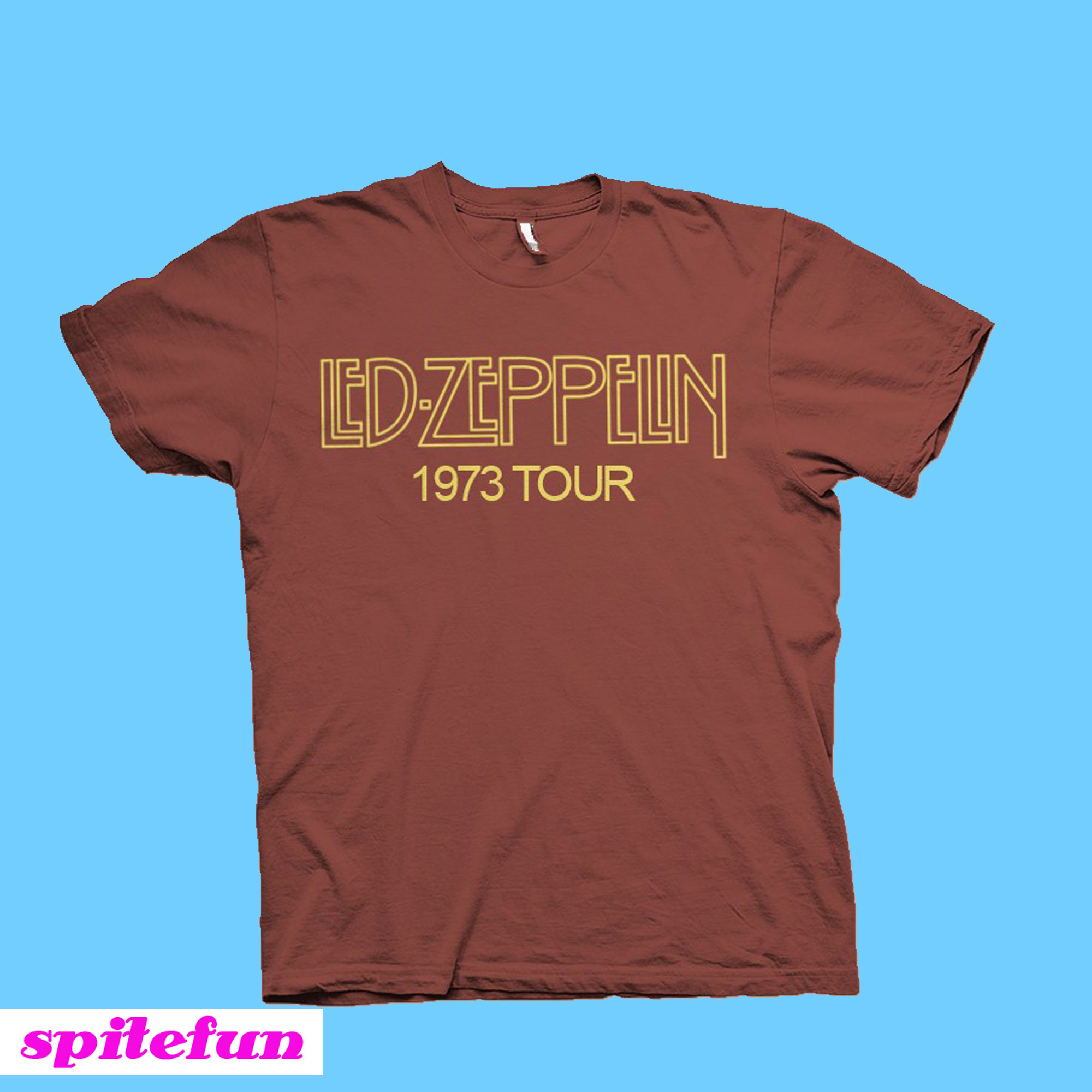 led zeppelin 1973 tour shirt