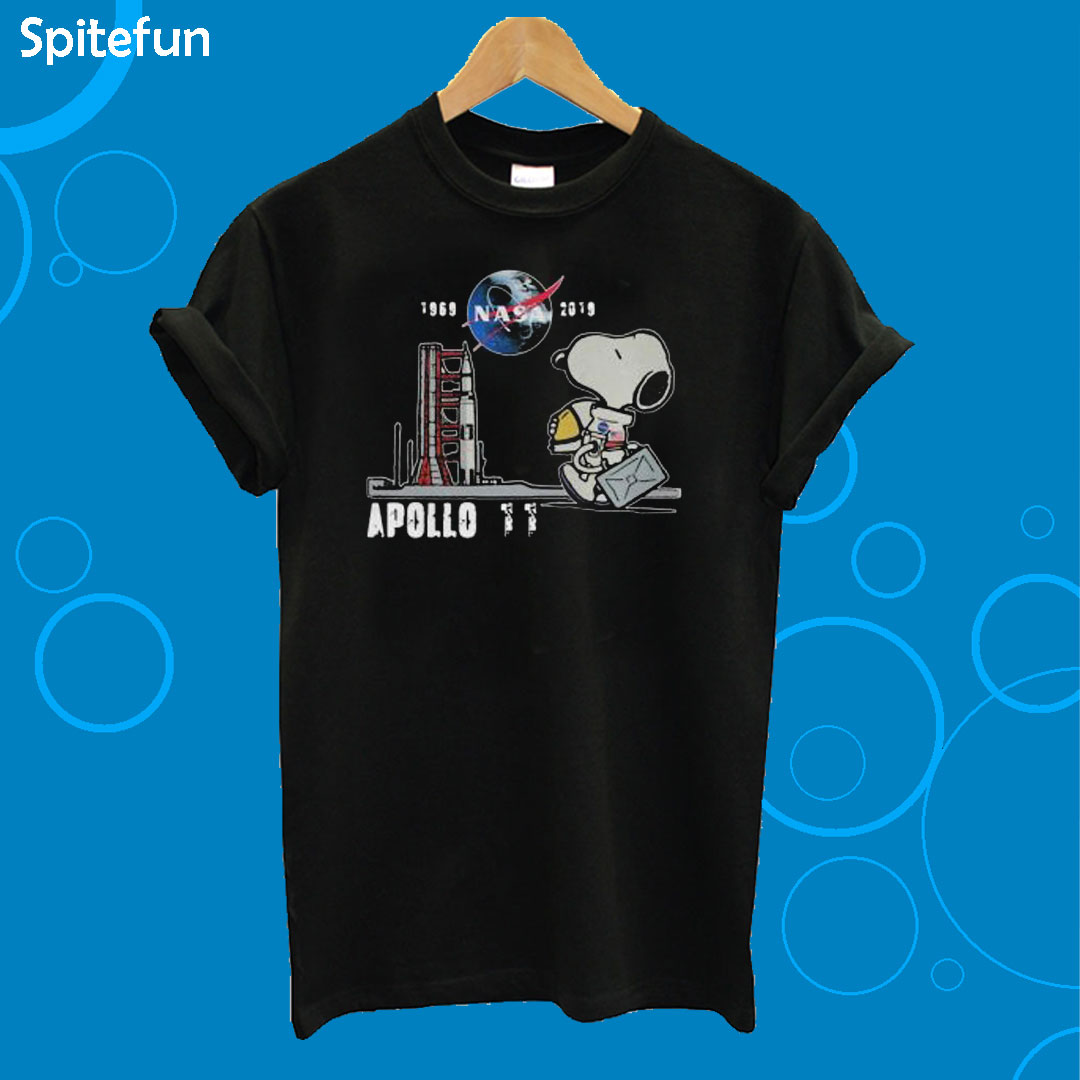 Nasa 1969 2019 Apollo 11 Astronaut Snoopy T-shirt