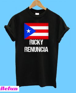 Ricky Renuncia Puerto Rico Flag T-shirt