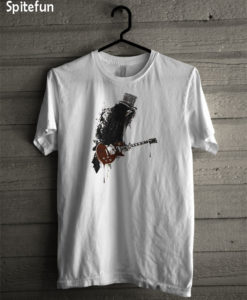 Slash plays guitar rock T-shirt