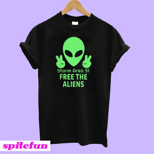 Storm Area 51 Let's see them Aliens T-Shirt