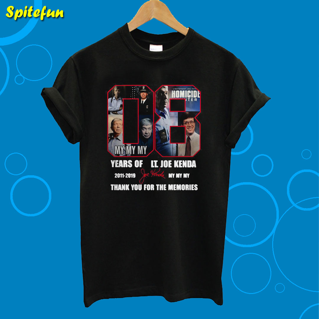08 Years of LT. Joe Kenda 2011 – 2019 T-Shirt