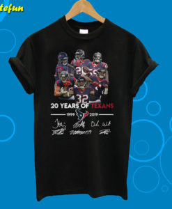 20 Years Of Houston Texans 1999-2019 Signature T-Shirt