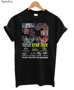 53 Years Of Star Trek 1966 – 2019 Thank You For The Memories T-shirt