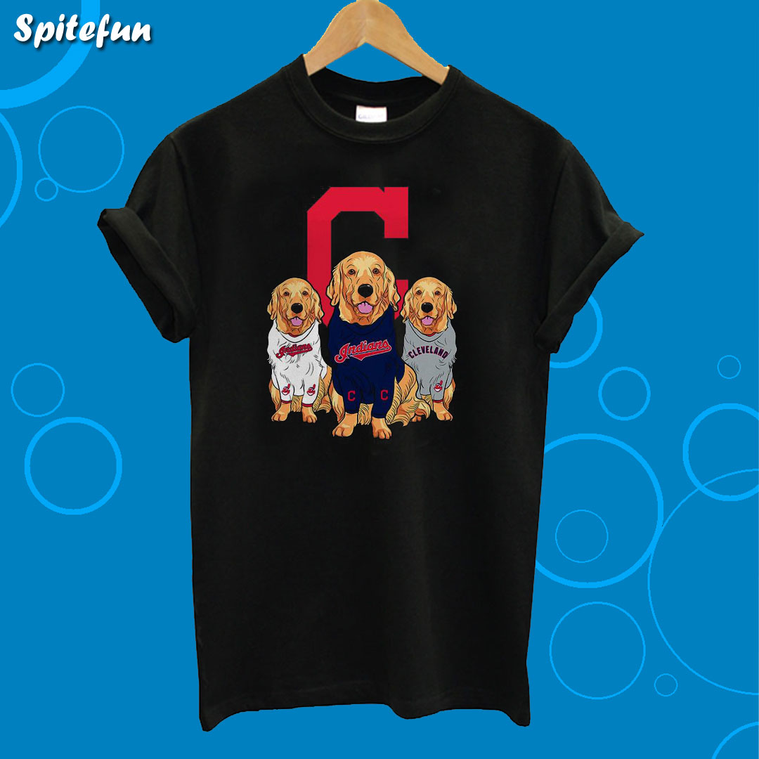 Golden Retriever Cleveland Indians T-Shirt