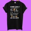 Good girls go to heaven bad girls go to Halloween town with Jack Skellington T-shirt