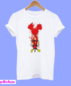 Halloween Mickey Trap Blood T-Shirt