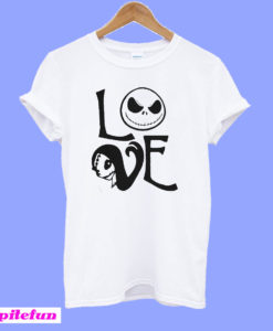 Jack Skellington and Sally love Halloween T-Shirt