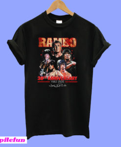 Rambo 38th anniversary 1982 – 2020 signature T-Shirt