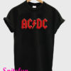 ACDC Red Logo Black T-Shirt