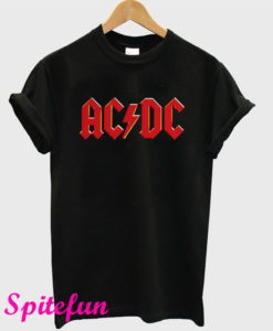 ACDC Red Logo Black T-Shirt