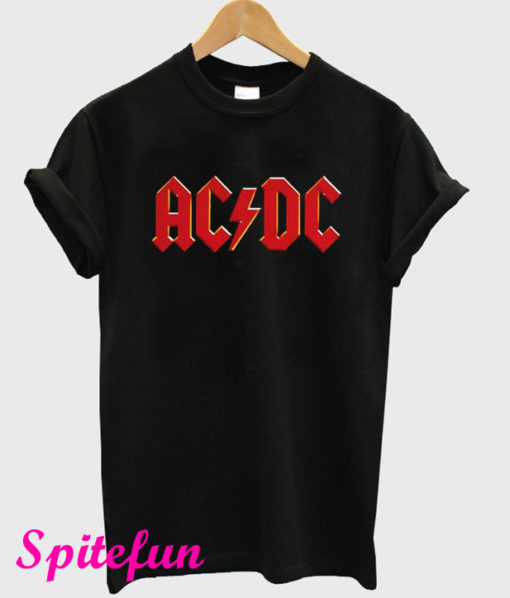 ACDC Red Logo Black T-Shirt