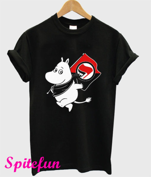 Antifa Moomin Anti Fascist T-Shirt