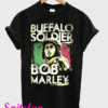 Buffalo Soldier Bob Marley Black T-Shirt