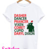 Dasher Dancer Prancer Vixen Comet Cupid Daryl Dixon T-Shirt