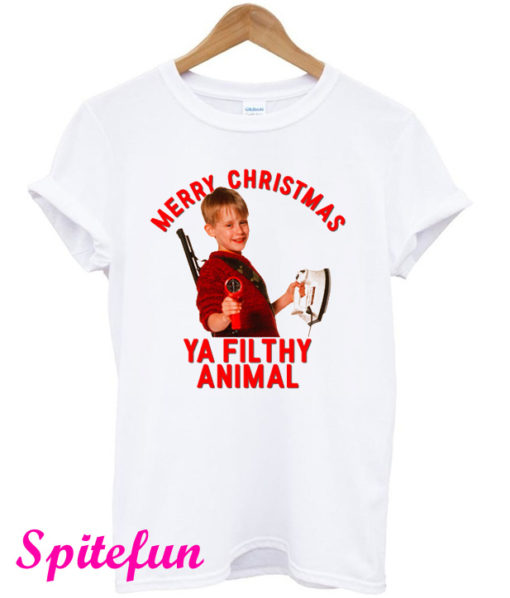 Merry Christmas Ya Filthy Animal Kevin McCallister Home Alone T-Shirt