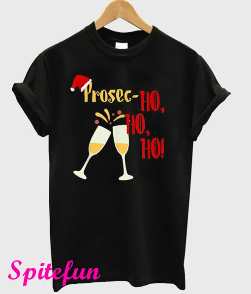 Prosec Ho Ho Ho Wine Christmas Celebration T-Shirt