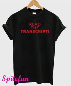 Read The Transcript Black T-Shirt