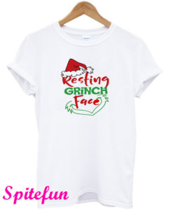 Resting Grinch Face White T-Shirt