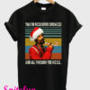 Snoop Dogg Christmas Vintage Black T-Shirt