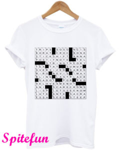 Stuffed Crossword White T-Shirt