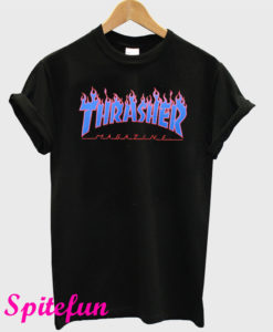 Thrasher Blue Flames T-Shirt