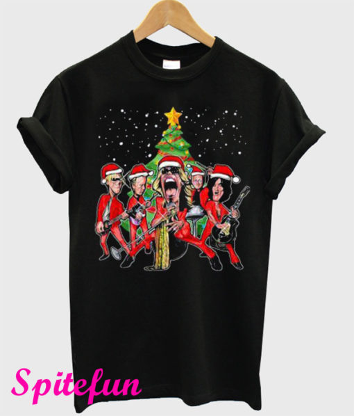 Aerosmith band merry Christmas T-Shirt