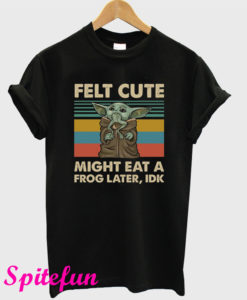 Baby Yoda Felt Cute T-Shirt