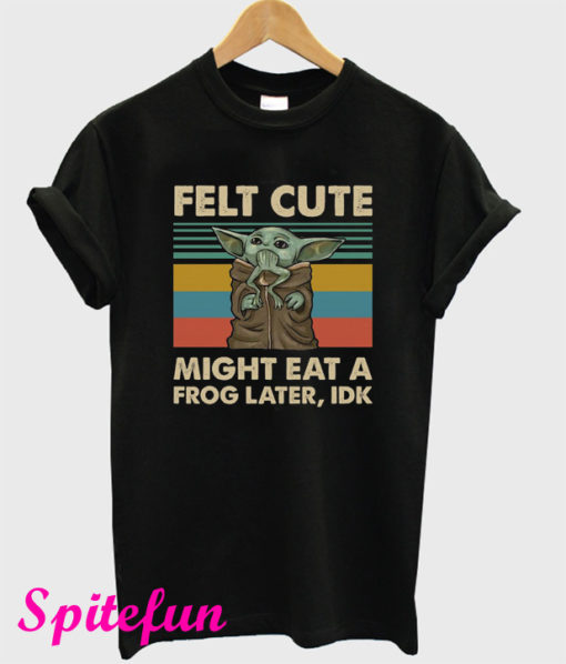 Baby Yoda Felt Cute T-Shirt