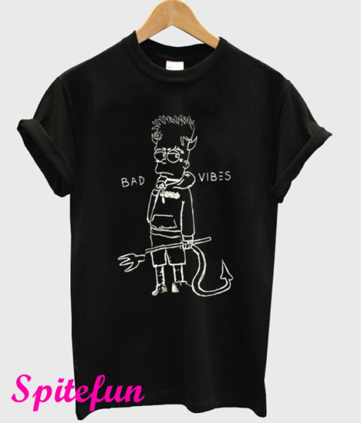 Bad Vibes Bart Simpson T-Shirt