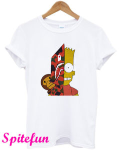 Bart Simpson Shark Bape T-Shirt