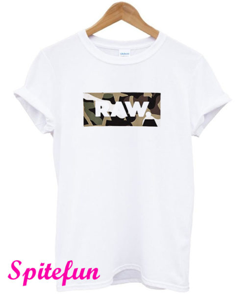 Camo G-Star Raw Logo T-Shirt