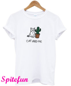 Cat And Me Cactus T-Shirt