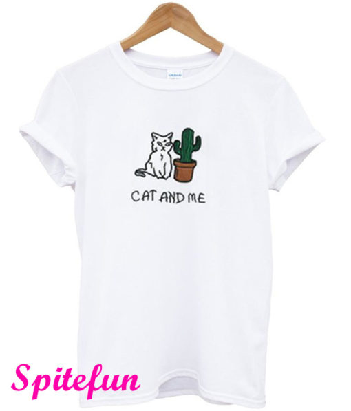 Cat And Me Cactus T-Shirt