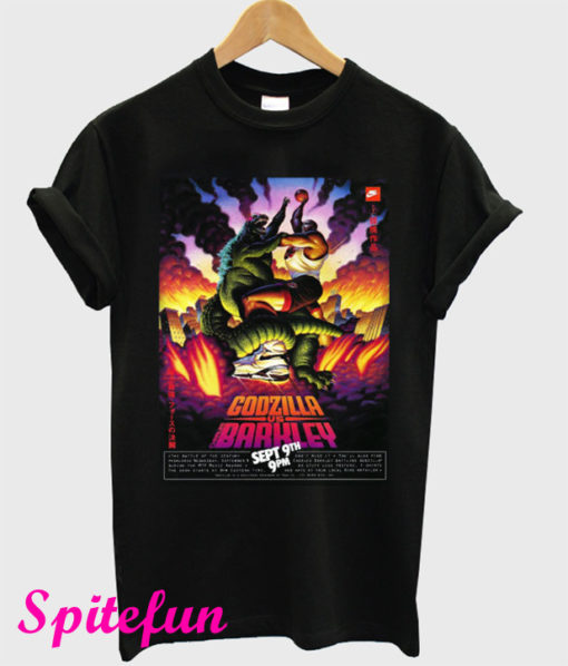 Godzilla Vs. Charles Barkley Poster T-Shirt