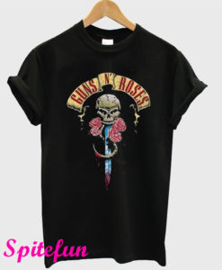 Guns N Roses Skull & Dagger Logo T-Shirt