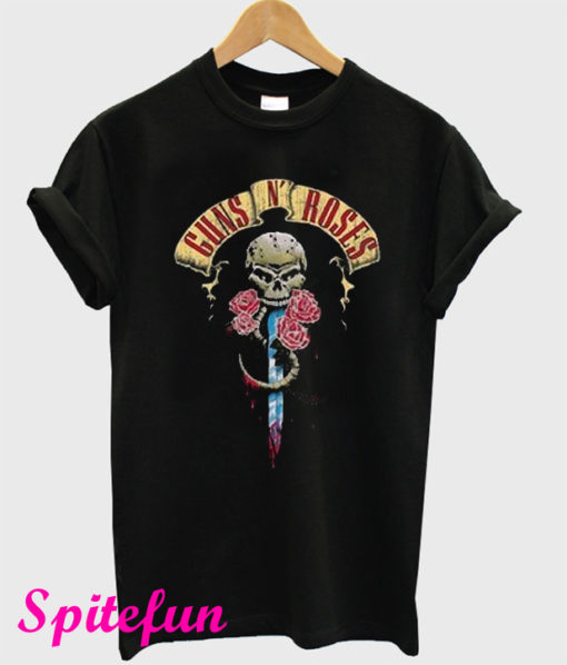 Guns N Roses Skull & Dagger Logo T-Shirt