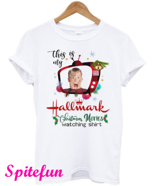 Home Alone This Is My Hallmark Christmas Movie Watching T-Shirt