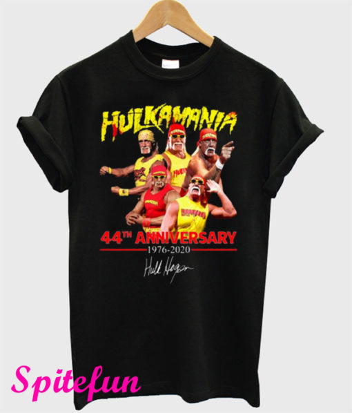 Hulkamania 44th Anniversary 1976-2020 Signature T-Shirt