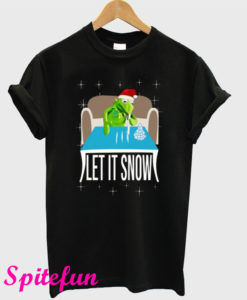 Kermit The Frog Doing Coke Walmart Cocaine Santa Let It Snow T-Shirt