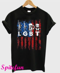 LGBT Parody Liberty Guns Beer Trump T-Shirt