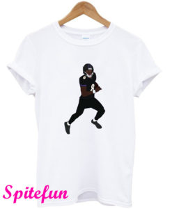 Lamar Jackson Rush Baltimore Ravens T-Shirt