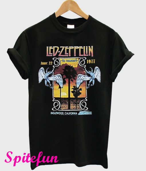 Led Zeppelin 1977 Inglewood Concert T-Shirt