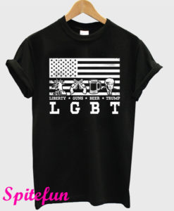 Lgbt Liberty Guns Beer Trump T-Shirt