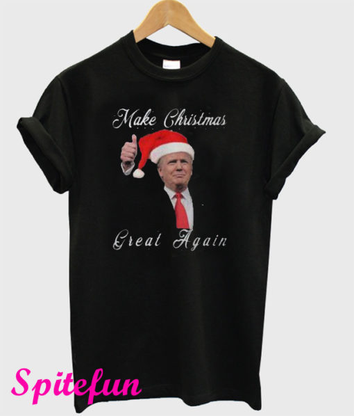 Make Christmas Great Again Donald Trump Black T-Shirt