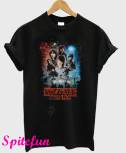 Millie Bobby Brown Stranger Things Autographed Group Shot Graphic T-Shirt