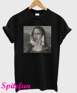 Mona Lisa Lollipop Lips T-Shirt