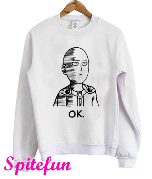 One Punch Man Saitama Ok Sweatshirt