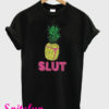 Pineapple Slut Yellow Black T-Shirt